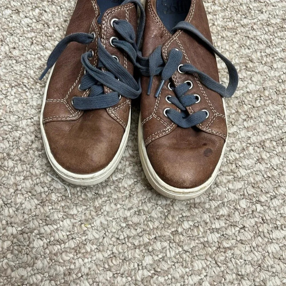 SOFFT brown leather sneakers  blue size 6 - Picture 2 of 8